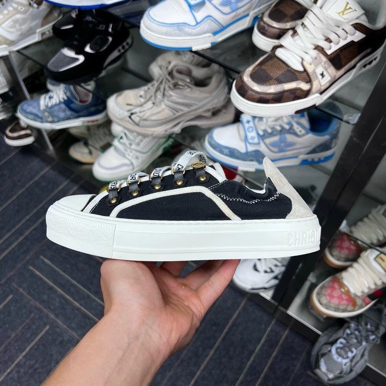 Dior Dior Logo Canvas Sneakers Size 36-2505 Size US 5 / IT 35 - 2 Thumbnail
