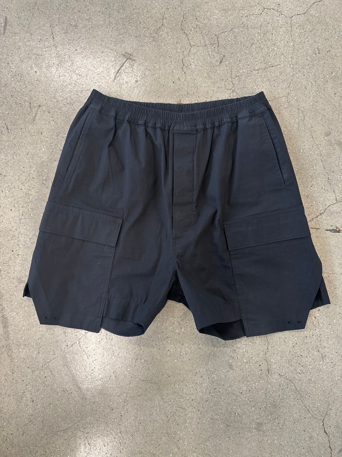 Pre-owned Rick Owens Cyclops Cargo Shorts In Black