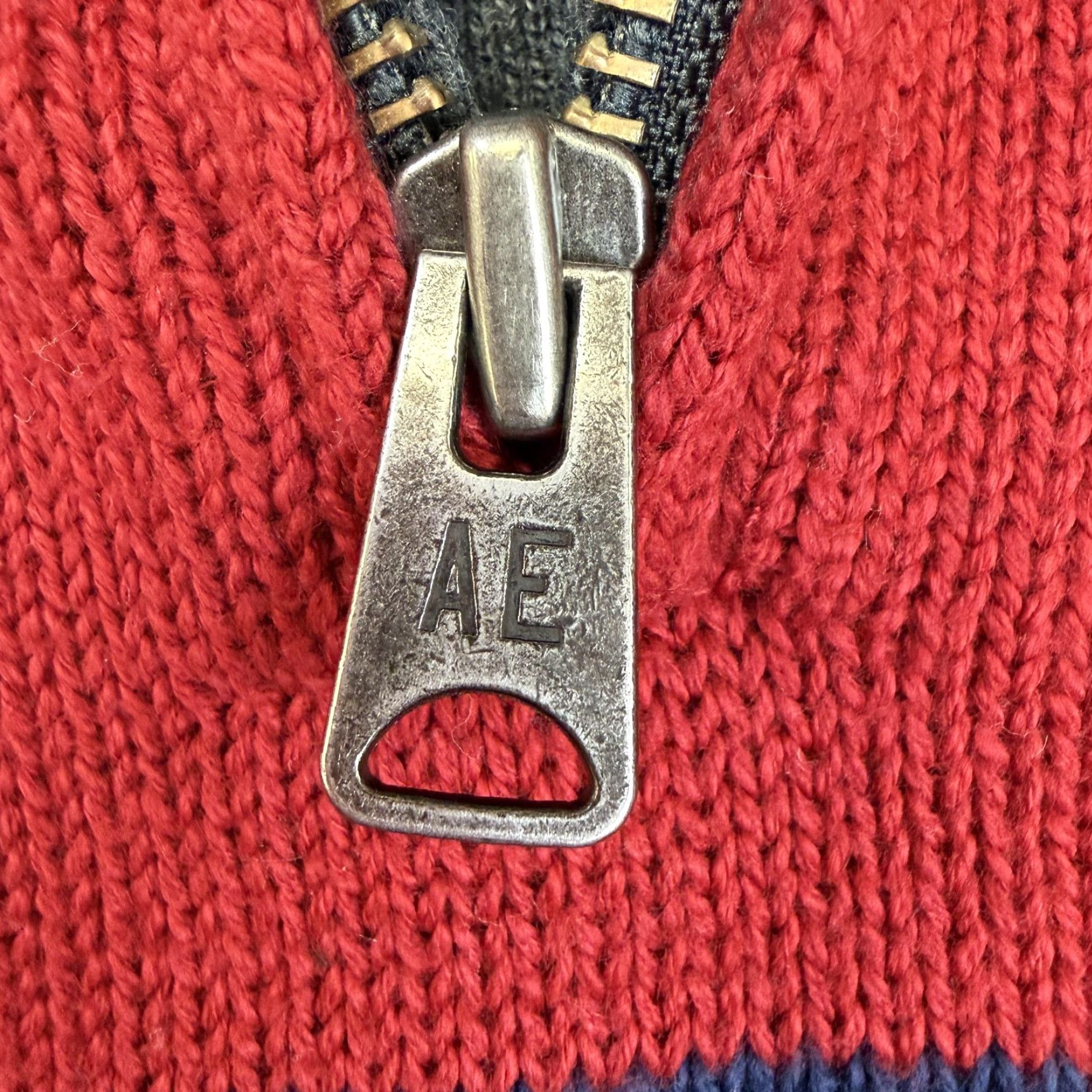 American Eagle Outfitters Rugby Striped 1/4 Zip Pullover Adult XS American Eagle Outfitters Knit Mock Neck Sweater Long Sleeve Casual Red Mens XS Size US XS / EU 42 / 0 - 6 Thumbnail