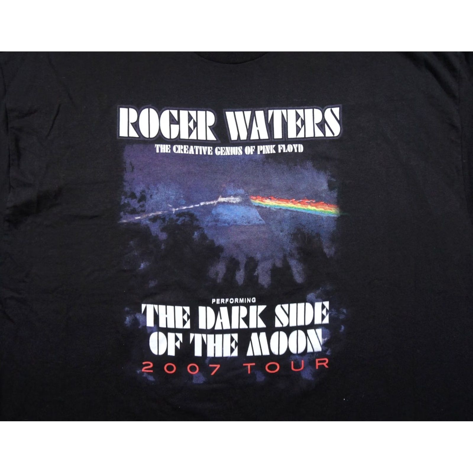 Vintage VINTAGE Pink Floyd Shirt Men 2XL Black Roger Water 2007 Tour Dark Side Of The Moon Band Shirt Size US XXL / EU 58 / 5 - 2 Thumbnail