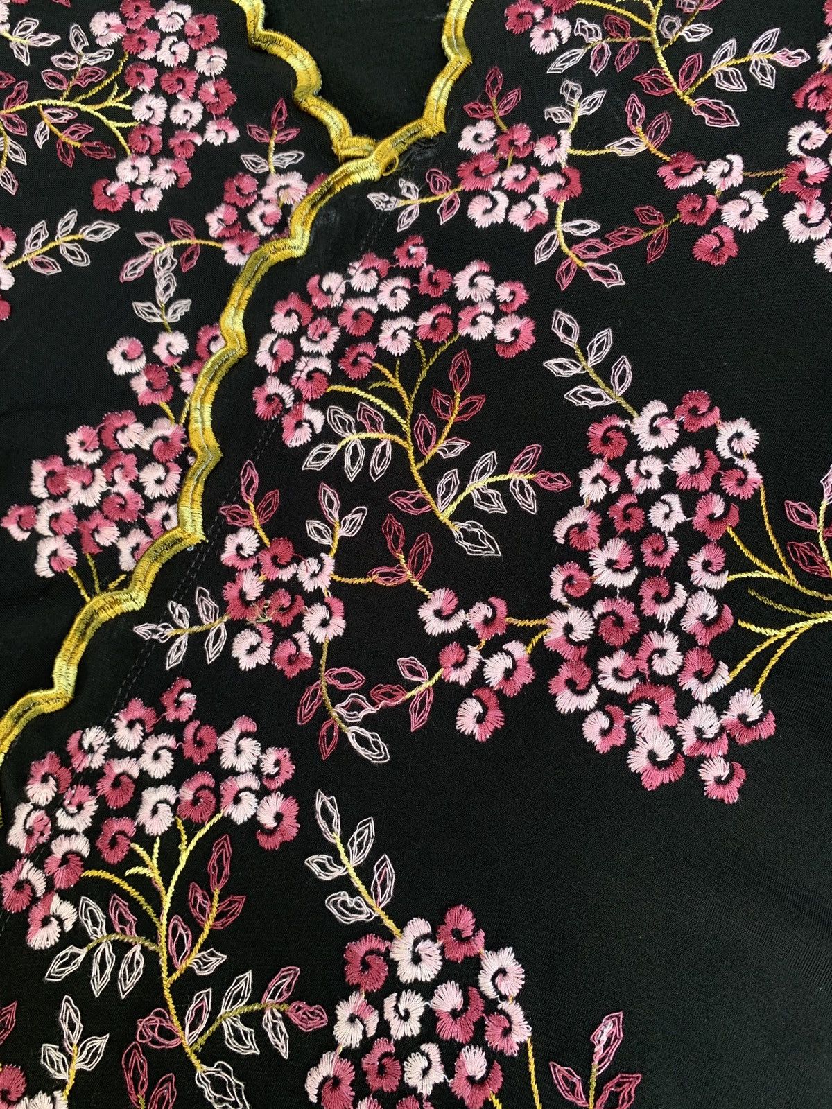 Designer × Seditionaries y2k Etincelle Couture Paris Flower Embroidery Longsleeve Top Size M / US 6-8 / IT 42-44 - 3 Thumbnail