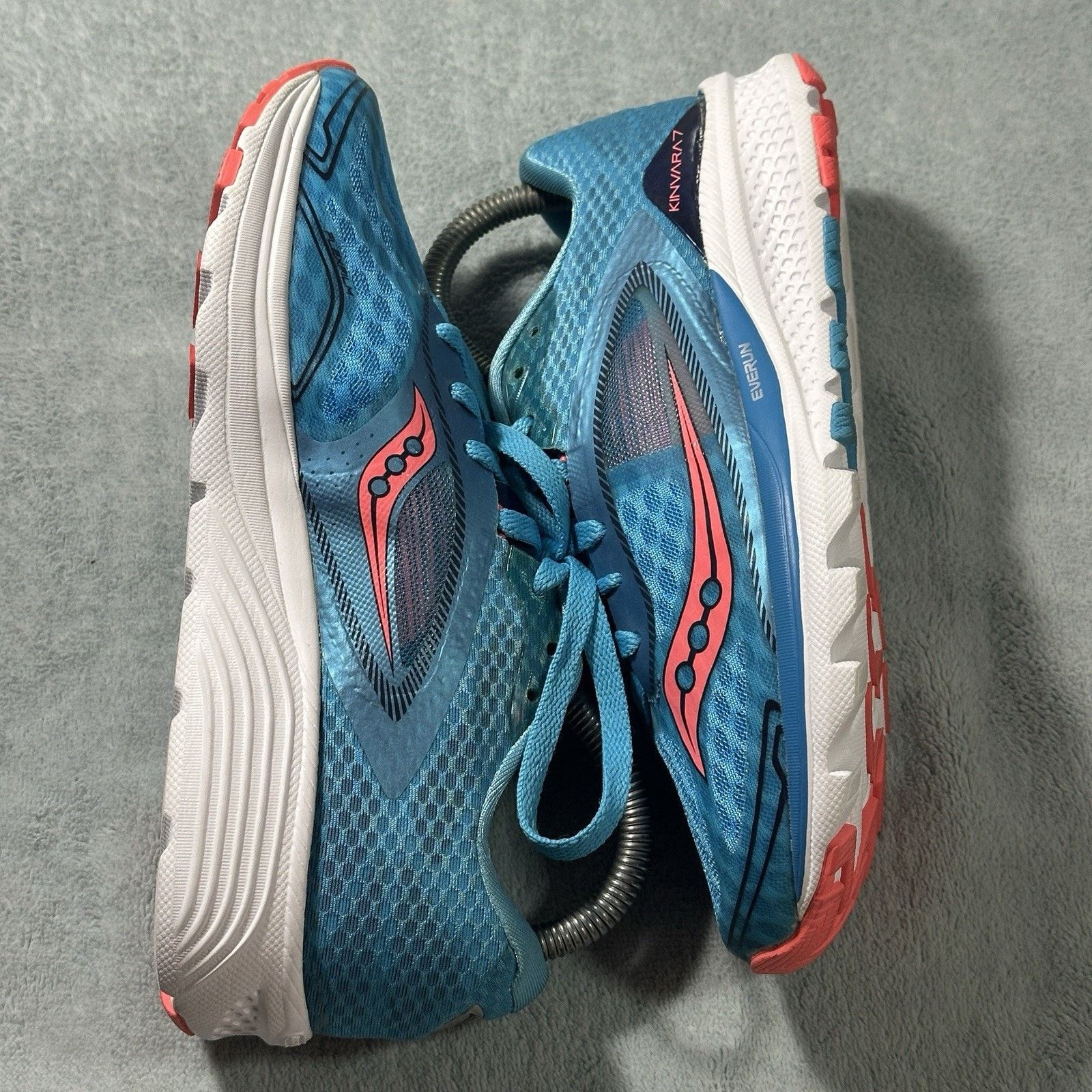 Saucony Saucony Kinvara 14 Blue Hiking Trail Running Shoes Flaw Size US 7 / IT 37 - 3 Thumbnail