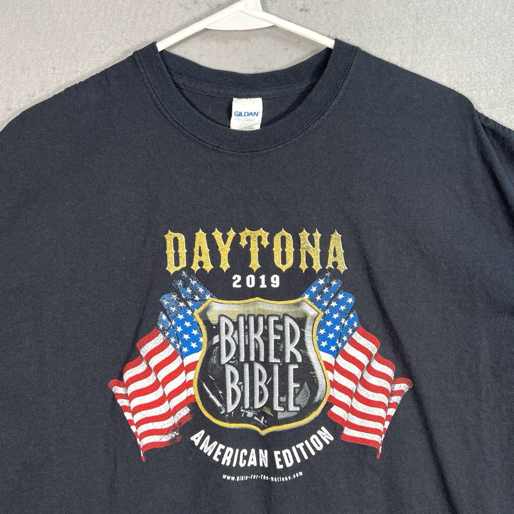 Gildan Gildan Shirt Adult 2XL XXL Black Daytona Biker Bible Motorcycle Rally Mens Size US XXL / EU 58 / 5 - 2 Thumbnail
