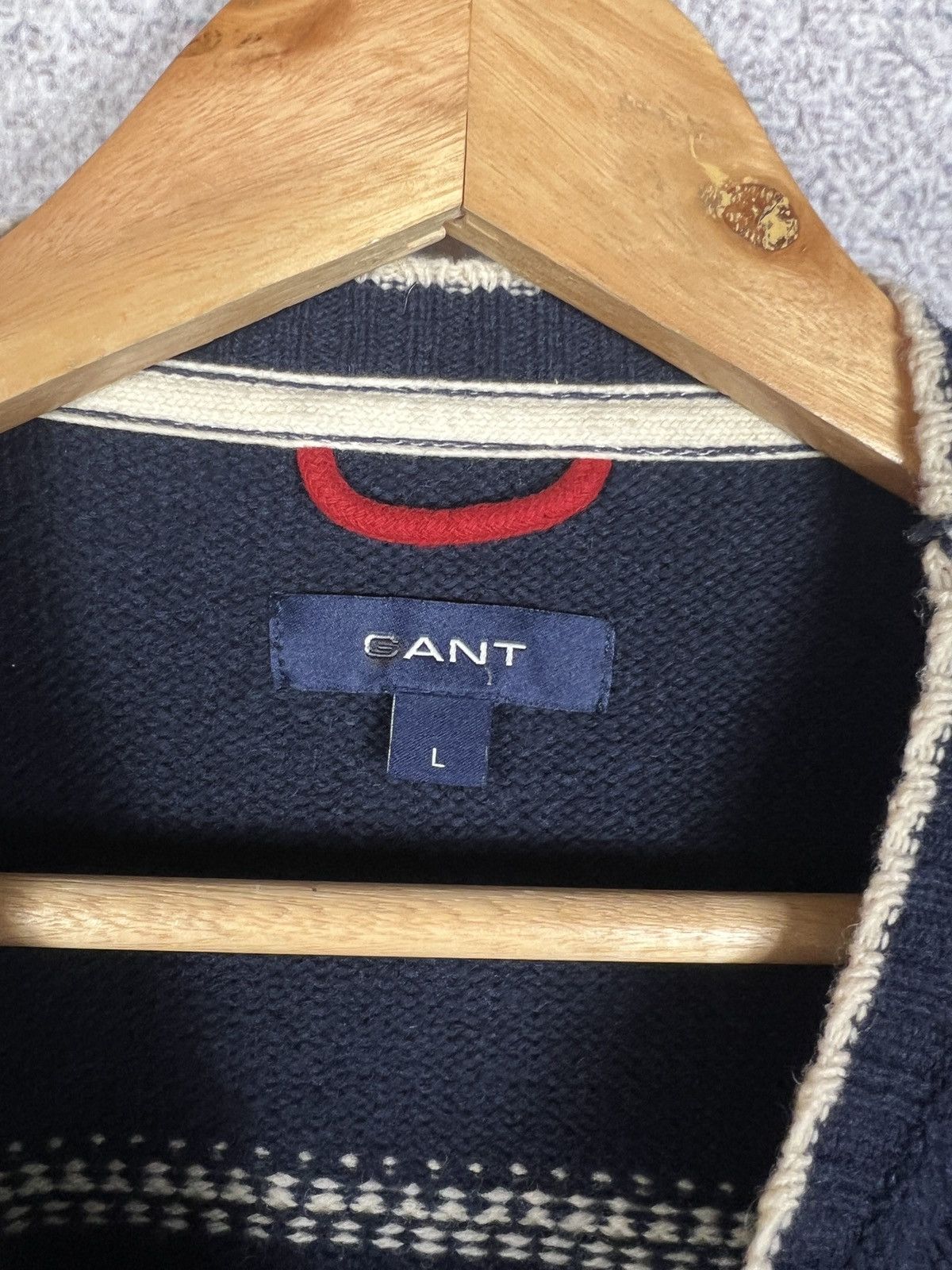 Gant Vintage Gant Animals Pattern Lambswool Knitted Sweater Size US L / EU 52-54 / 3 - 7 Thumbnail