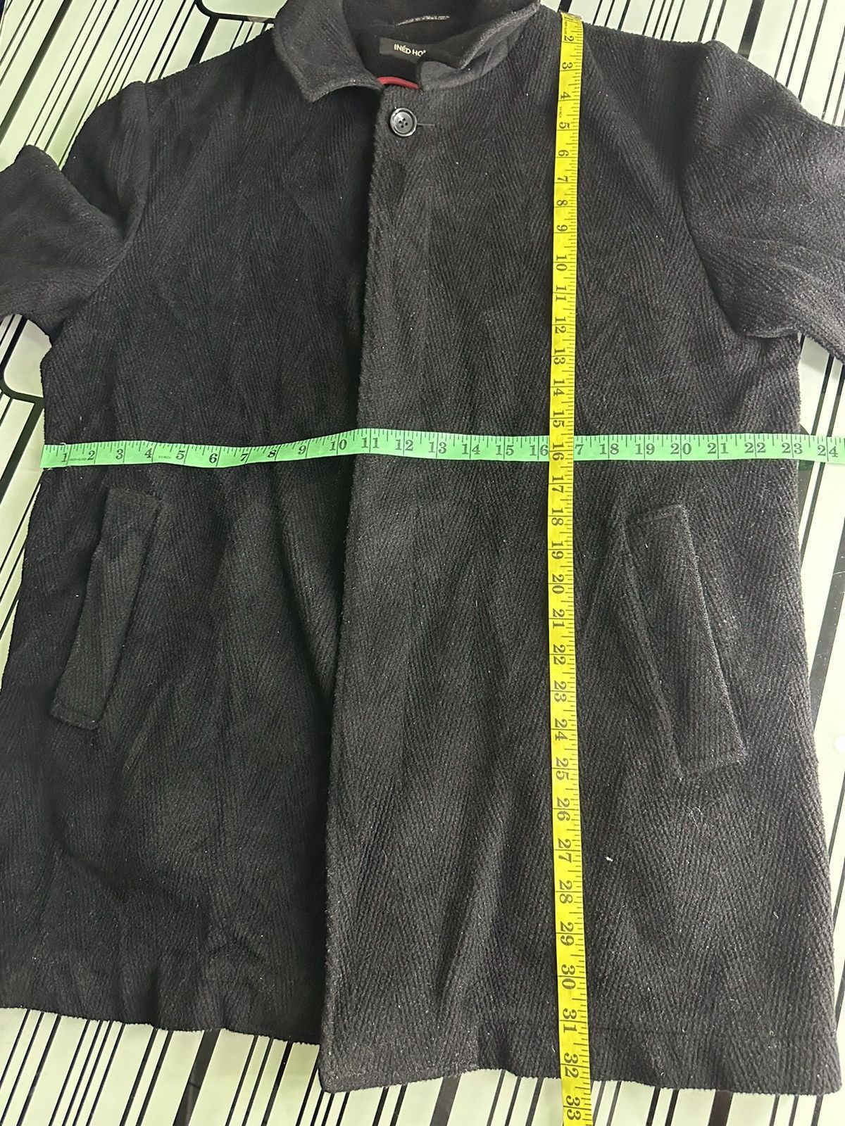 Yohji Yamamoto Ined Homme by Yohji Yamamoto Wool Coat Jacket Size US L / EU 52-54 / 3 - 12 Thumbnail