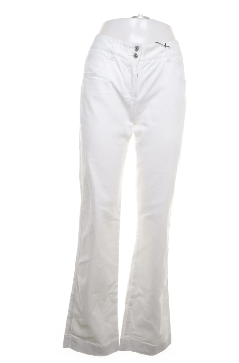 Dolce & Gabbana white bootcut D&G Size 24" / US 00 / IT 34 - 1 Thumbnail