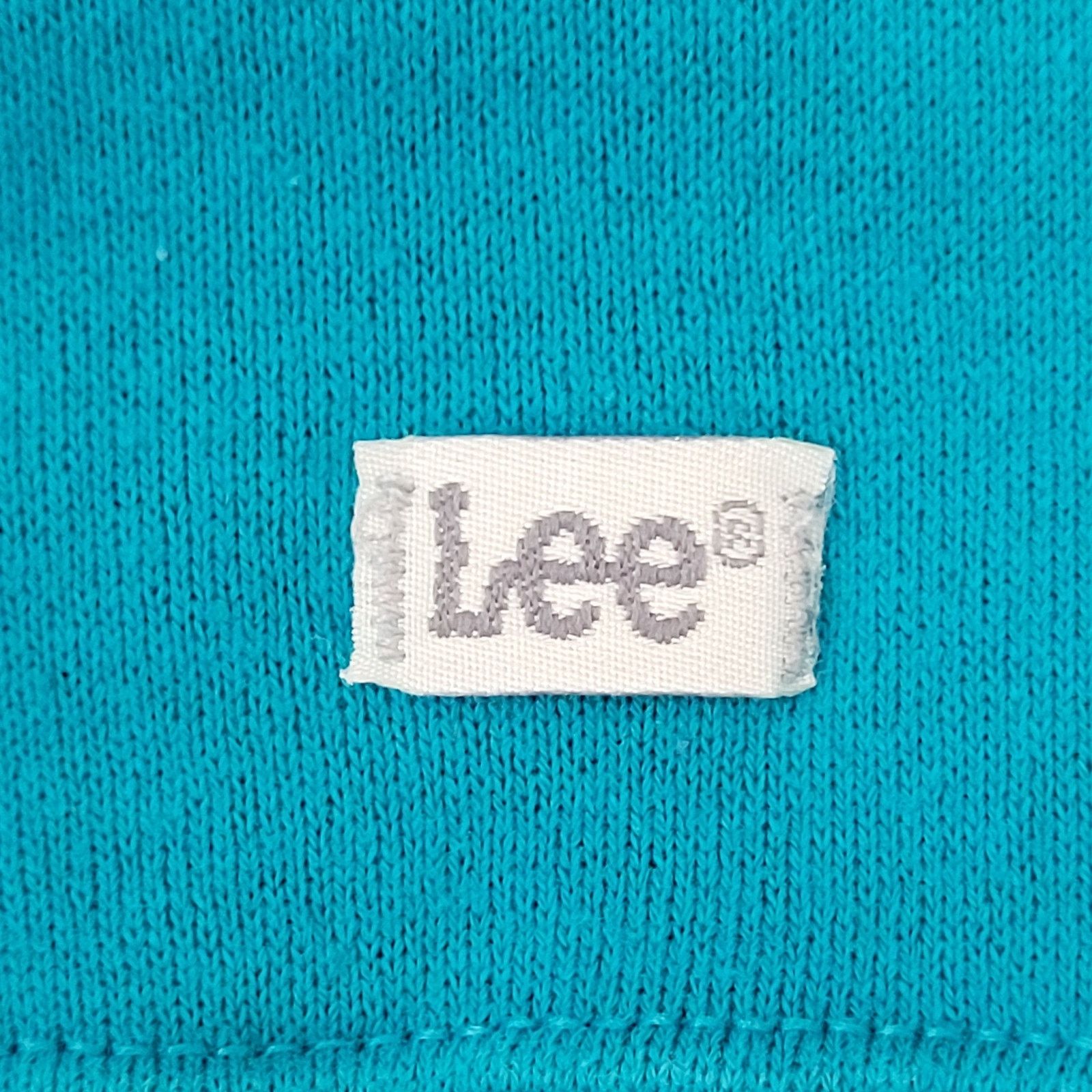 Lee Vintage 90s MOD LEE Sweatshirt Women Large 20x26 Blue Henley Size L / US 10 / IT 46 - 17 Thumbnail