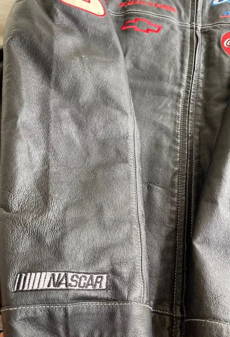 NASCAR × Wilsons Leather Vintage Wilson’s NASCAR Dale Earnhardt Sr. Leather Jacket 2X Size US XXL / EU 58 / 5 - 18 Thumbnail
