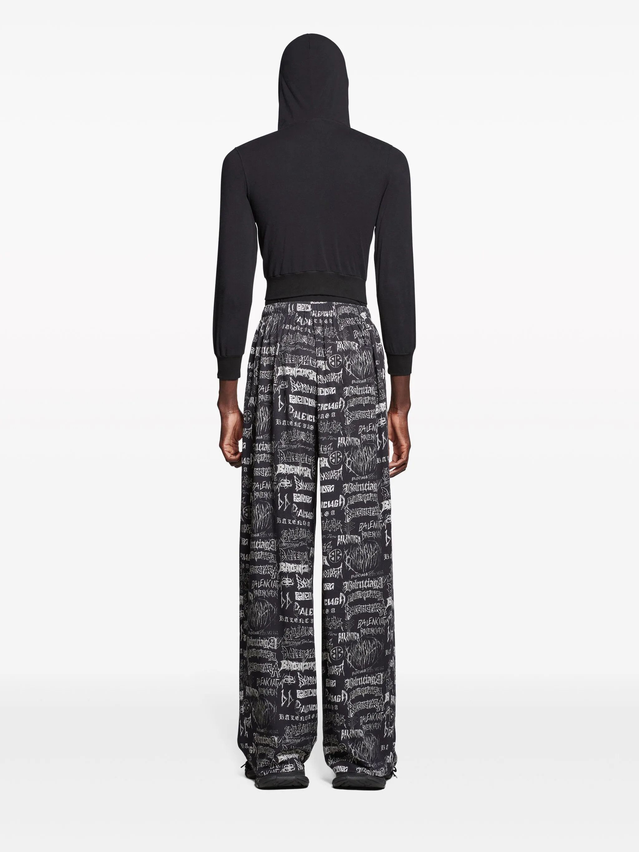Balenciaga o1s1rm0725 DIY Metal Allover Pyjama Pant in Black Size US 30 / EU 46 - 4 Thumbnail