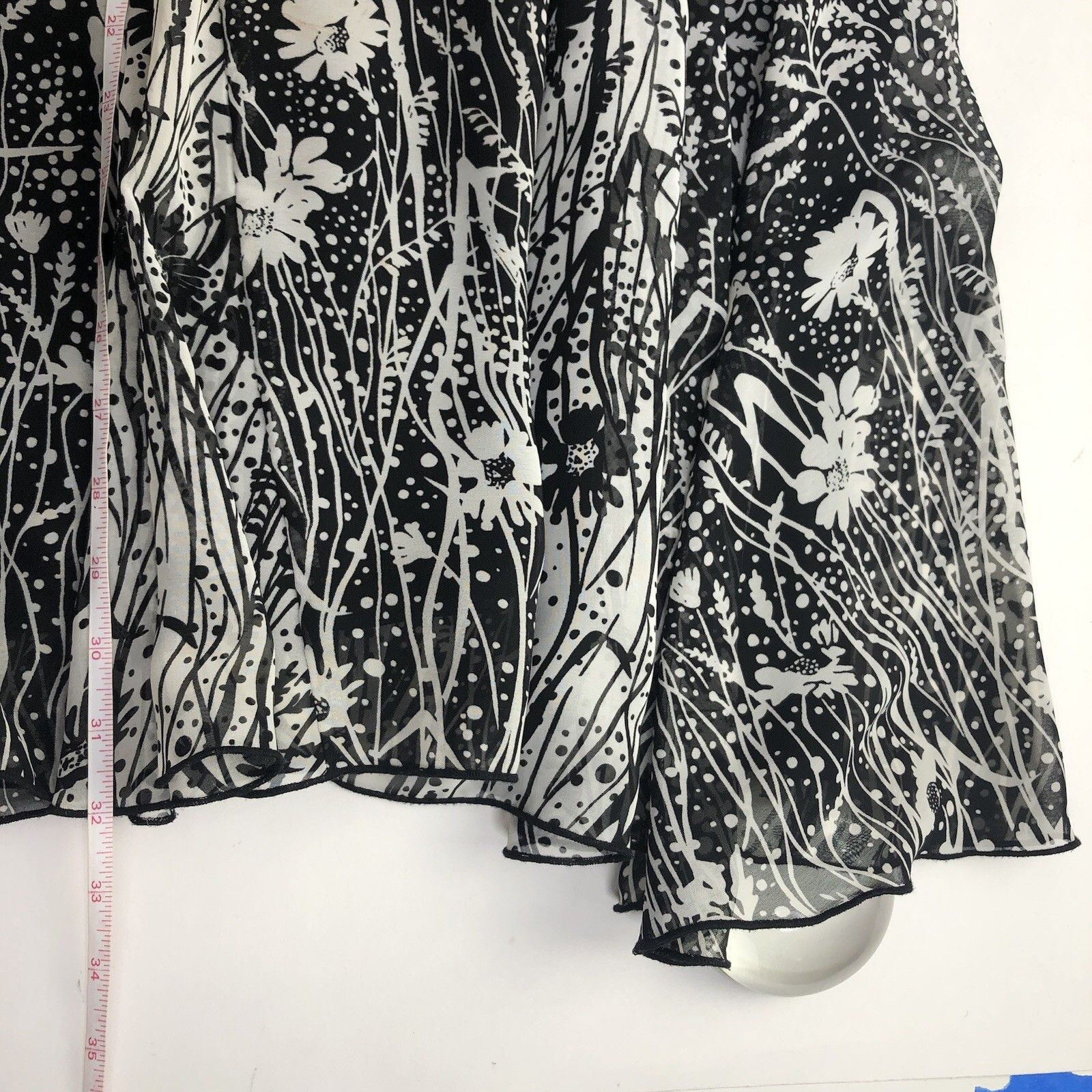 Coldwater Creek Coldwater Creek Floral Polka Dot Chiffon Fit & Flare Skirt L Size 34" / US 12 / IT 48 - 5 Thumbnail