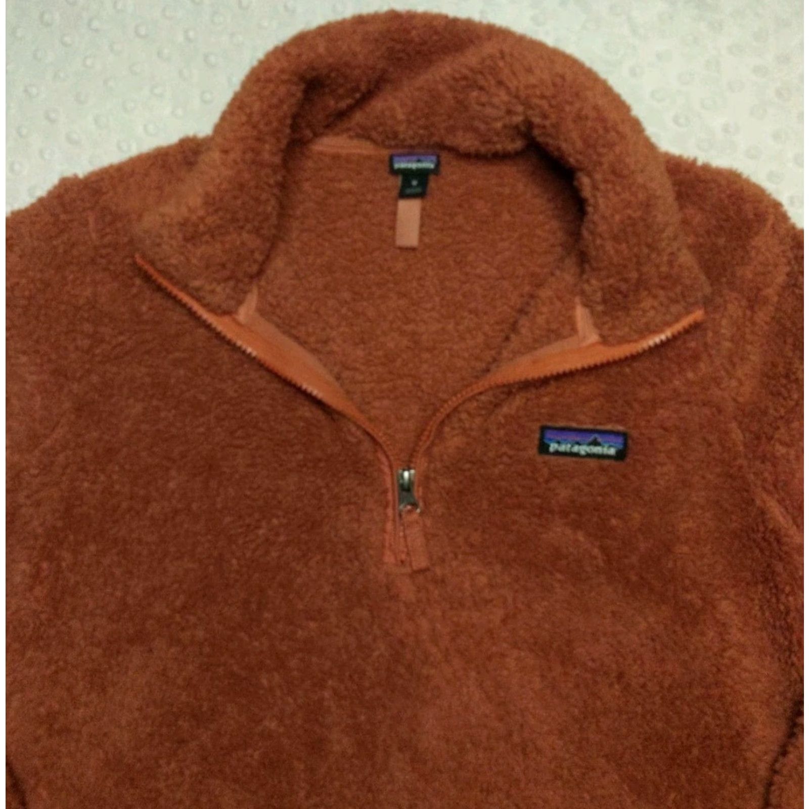 Patagonia Patagonia Women's Los Gatos 1/4 Zip Fleece Pullover Rust Burnt Orange M Jacket Size M / US 6-8 / IT 42-44 - 4 Thumbnail