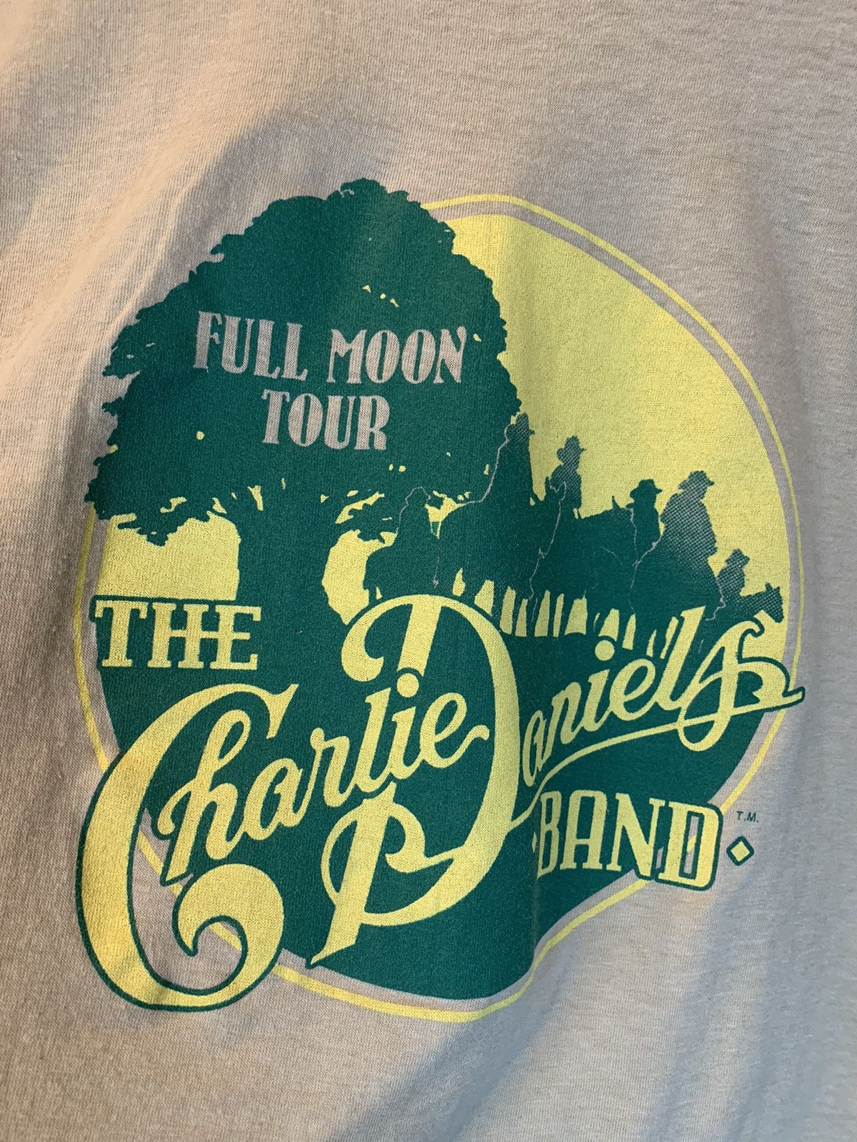 Band Tees × Vintage RARE* Vintage 1980 Charlie Daniels Band Full Moon Tour Shirt Size US L / EU 52-54 / 3 - 2 Thumbnail