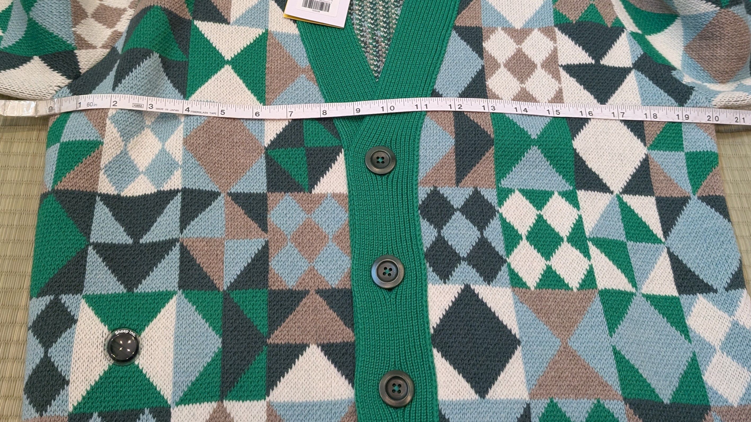Other NWT Sheep Inc. Patchwork Cardigan Bottle Green Size US S / EU 44-46 / 1 - 6 Thumbnail