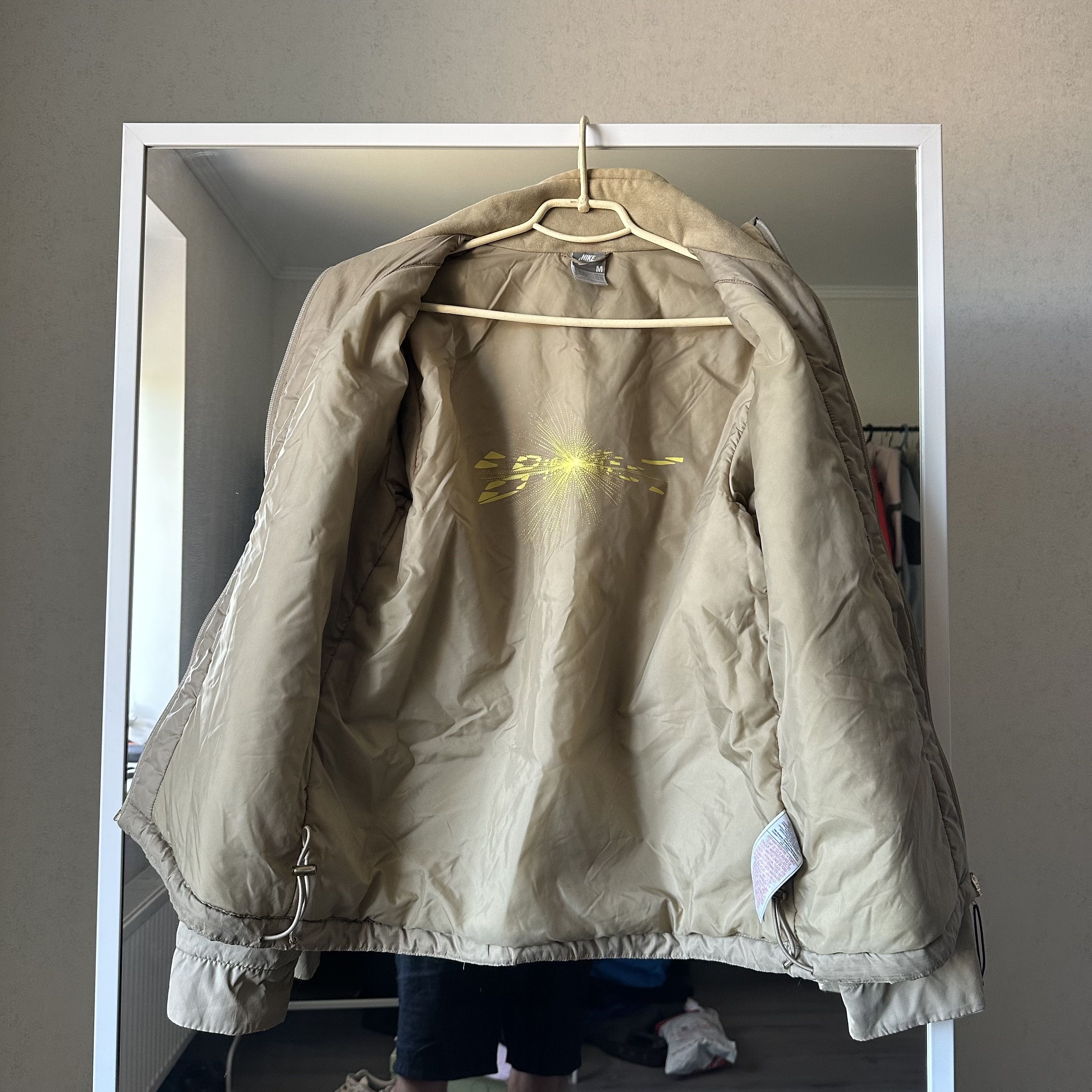 Nike Nike y2k VIntage Nylon Drill Track Beige Jacket Size US M / EU 48-50 / 2 - 4 Thumbnail