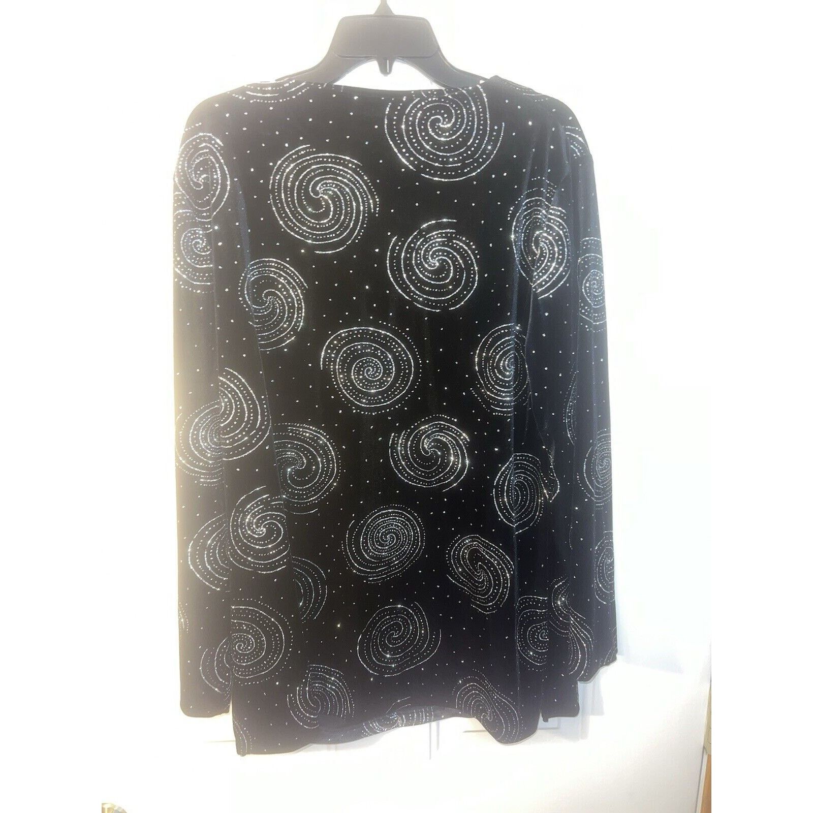 & Other Stories Briggs New York Women’s Blouse XL Black Sweater Shirt Silver Size XL / US 12-14 / IT 48-50 - 4 Thumbnail