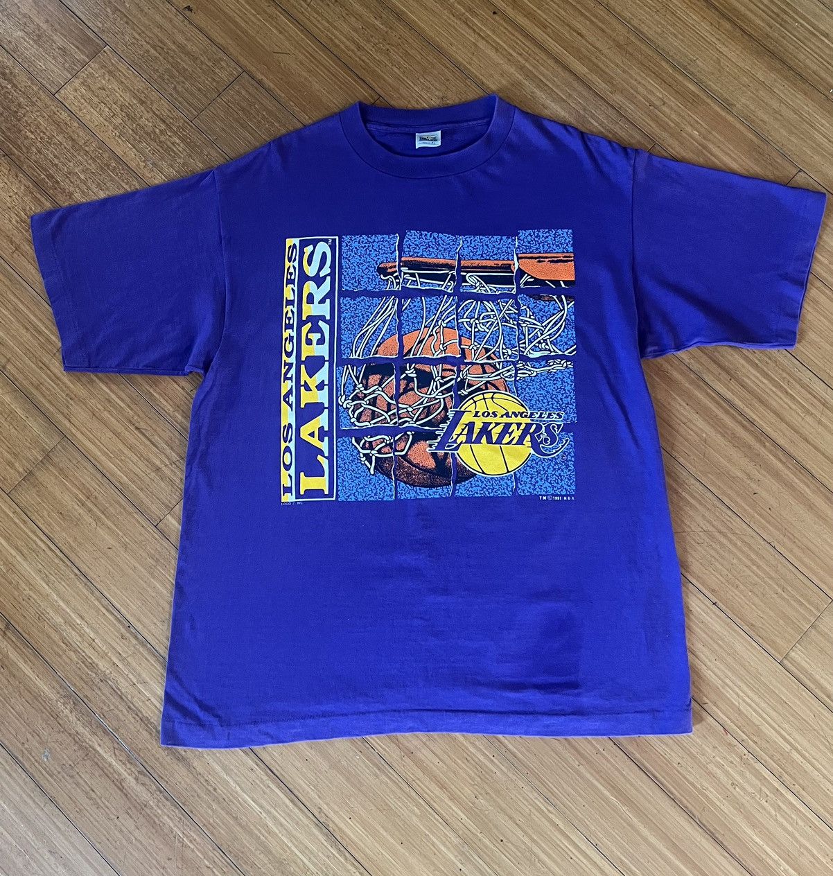Logo 7 × NBA × Vintage 1991 Vintage Los Angeles Lakers Logo 7 Size US XL / EU 56 / 4 - 1 Thumbnail