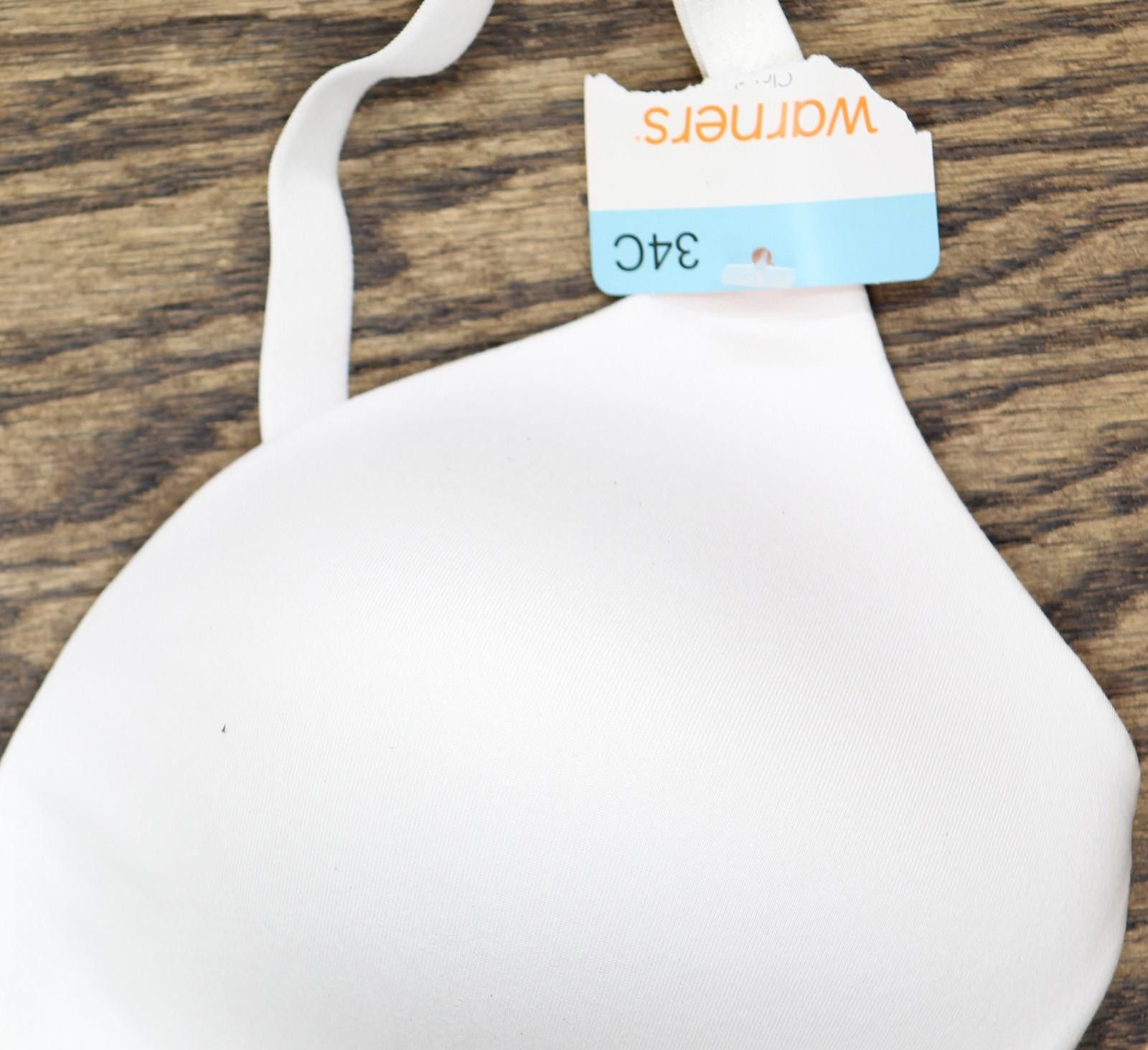 Warner Bros Warners Womens Cloud 9 Wire-free Bra 1269 01269 White 34c Size ONE SIZE - 3 Thumbnail