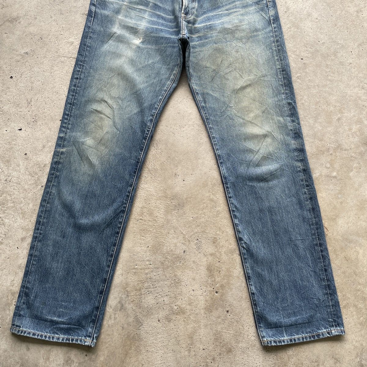 Japanese Brand Rusty💥 Vintage Japanese Brand Faded Jeans Denim Pants W35 Size US 35 - 4 Thumbnail