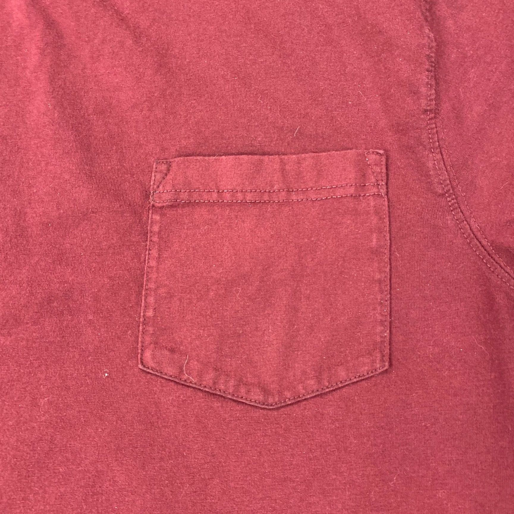 Vintage LL Bean Pocket Shirt Mens Medium Maroon Plain Traditional Fit Unshrinkable Tee Size US M / EU 48-50 / 2 - 2 Thumbnail
