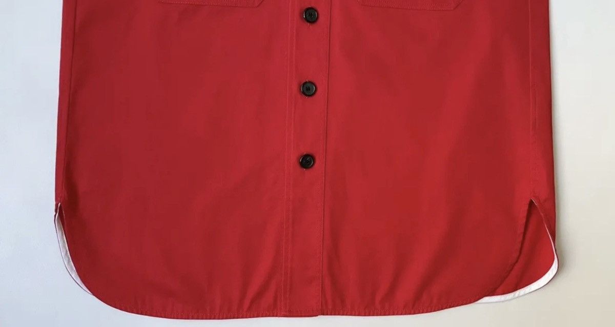 Calvin Klein 205W39NYC A/W 18 Red Cotton ‘Officer’ Shirt Size US M / EU 48-50 / 2 - 8 Thumbnail