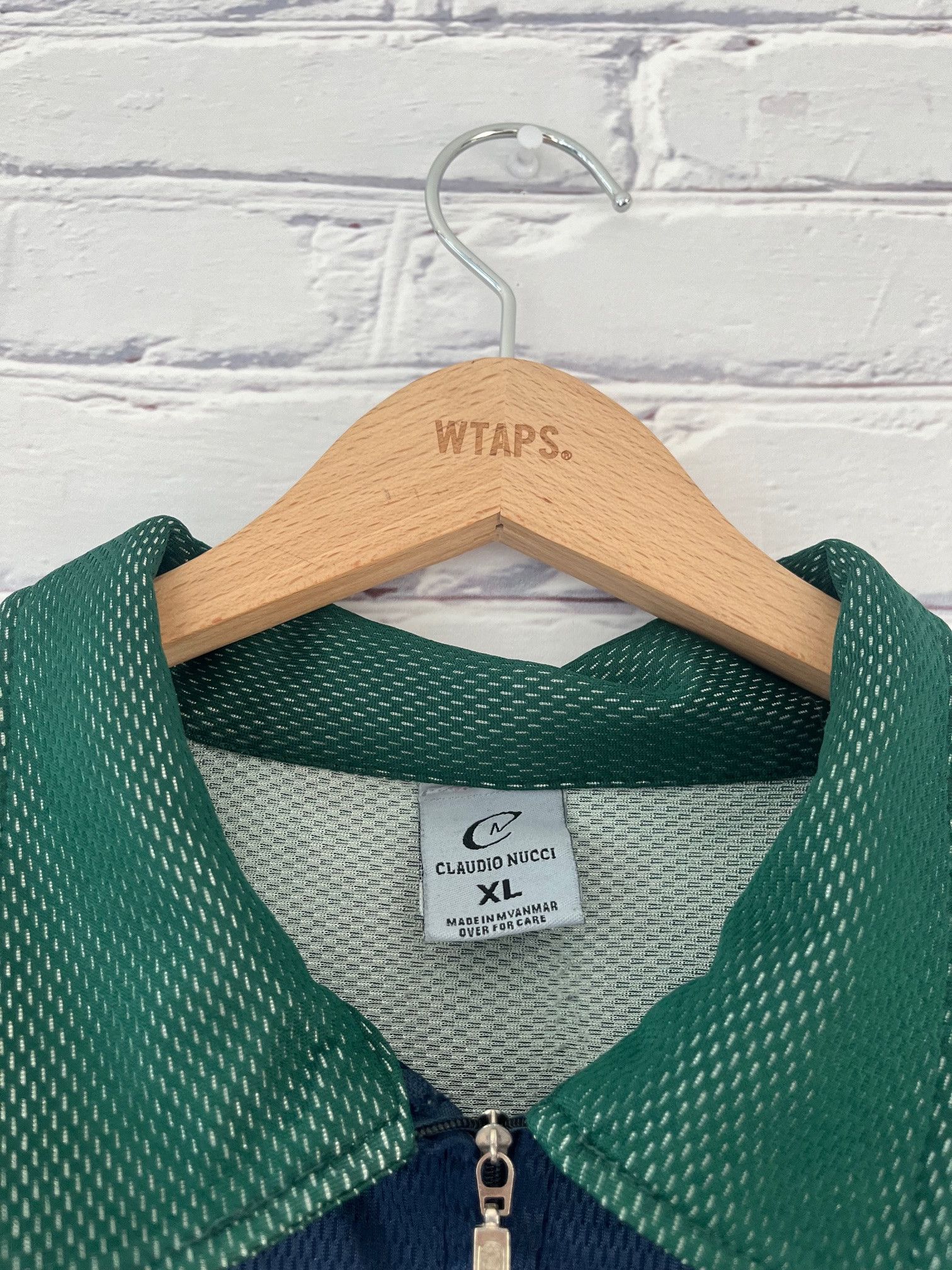 Rap Tees Vintage Claudio Nucci Mesh Zip Polo Shirt Size US XL / EU 56 / 4 - 3 Thumbnail