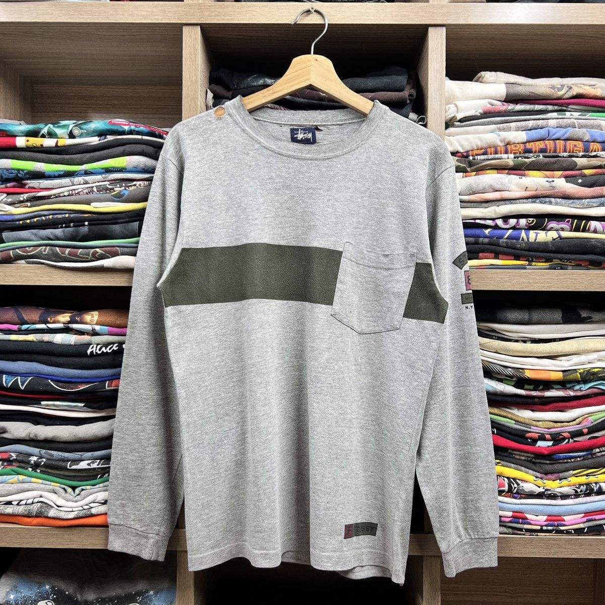 Stussy VTG STUSSY L/S S Size US S / EU 44-46 / 1 - 1 Thumbnail