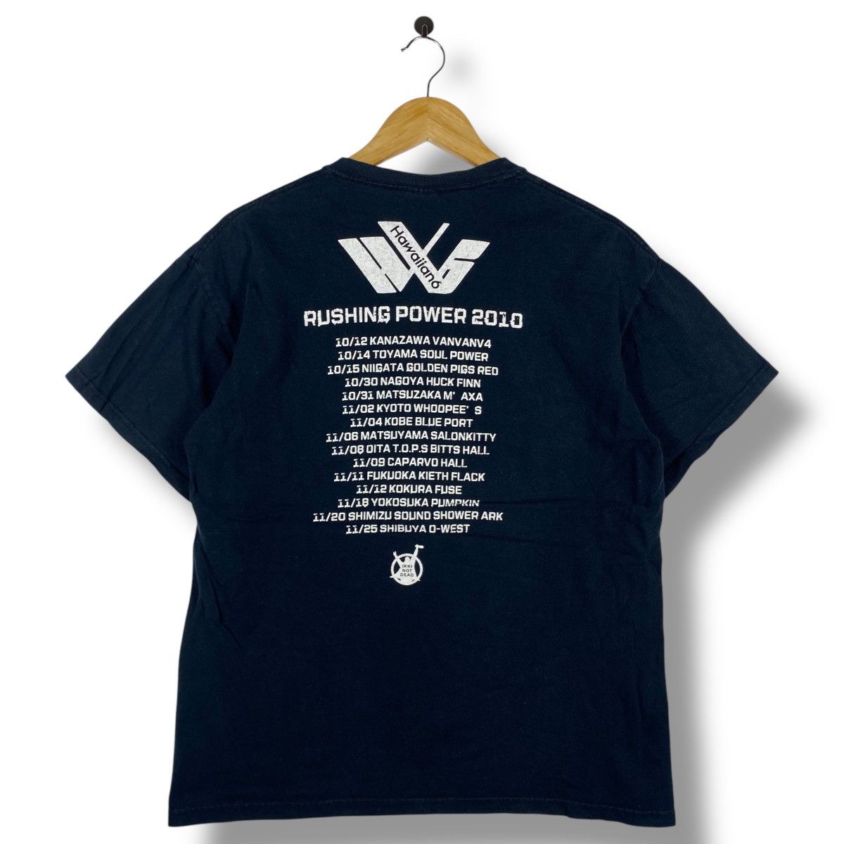 Band Tees Japanese Band HAWAIIAN6 Rushing Power 2010 Tour Tee Shirt Size US M / EU 48-50 / 2 - 5 Thumbnail