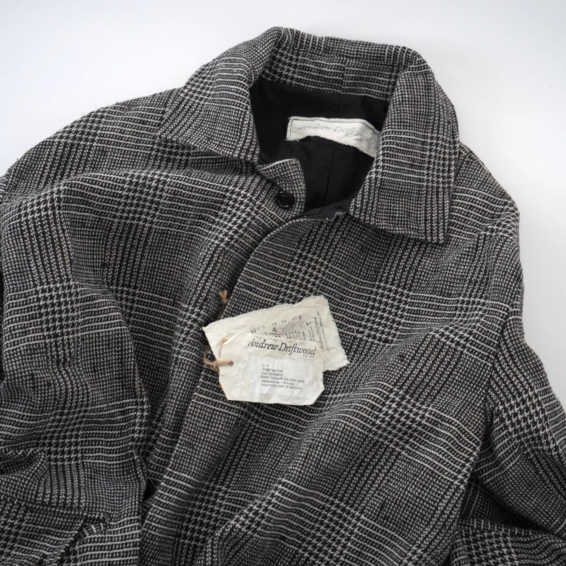 Andrew Andrew Driftwood Doggy Bag Glen Check M Black×Natural New Size US M / EU 48-50 / 2 - 1 Thumbnail