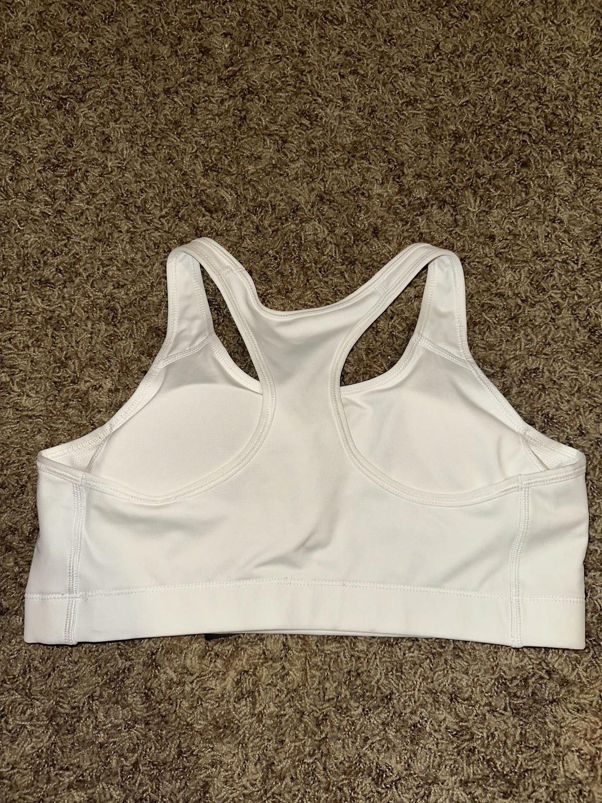 Nike Nike Womens Victory Shape Medium Support White Sports Bra Size ONE SIZE - 7 Thumbnail