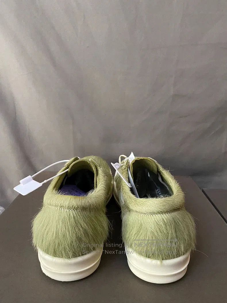 Rick Owens Rick Owens Green Fur Sneakers Size 43. Size US 10 / EU 43 - 4 Thumbnail