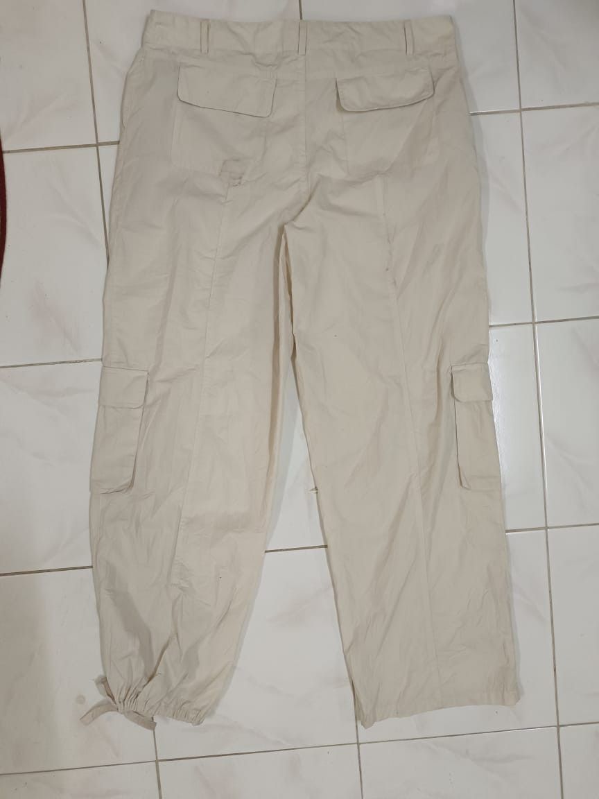 Japanese Brand Streetwear Society Baggy Wide Leg Cargo Parachute Pants Size US 39 - 2 Thumbnail