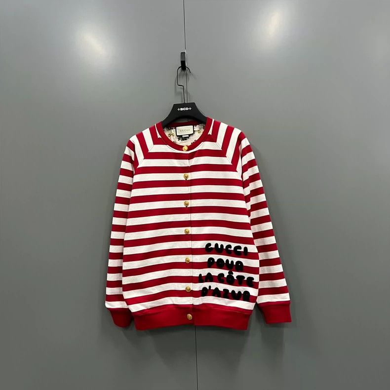 Gucci Gucci White and red striped logo jacket 2502-Nextarrow Size US M / EU 48-50 / 2 - 1 Thumbnail