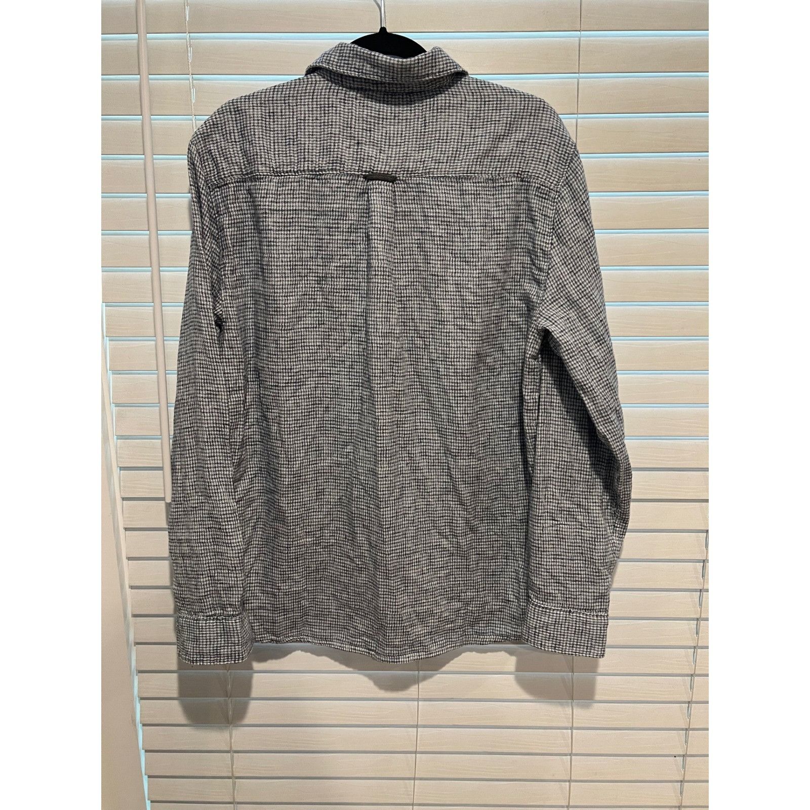 Carbon2Cobalt Carbon 2 Cobalt Mens Gray White Checkered Long Sleeve Button Size US M / EU 48-50 / 2 - 3 Thumbnail