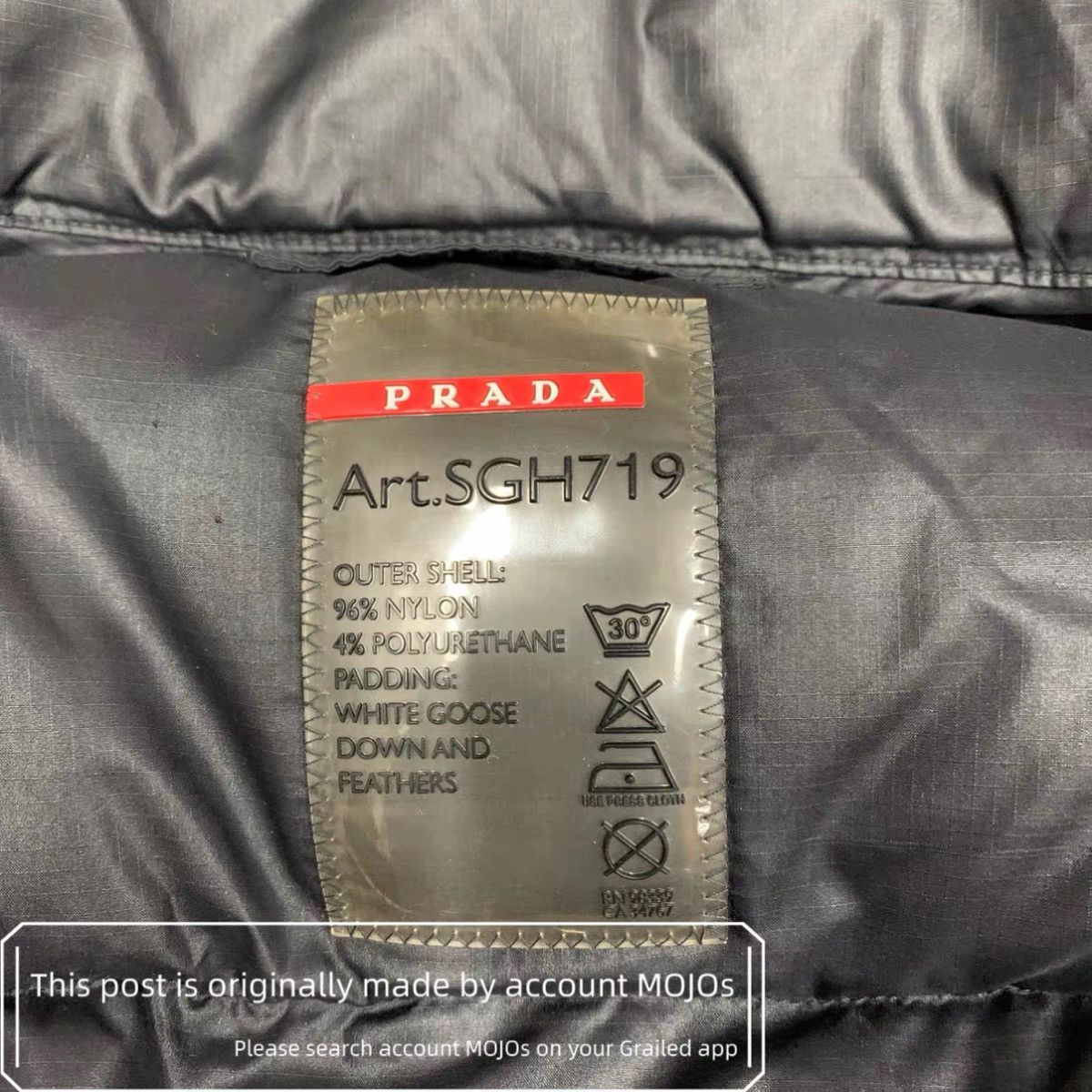 Prada Sz 52 Prada Metal Label Classic Puffer Jacket mojos1050526 Size US L / EU 52-54 / 3 - 3 Thumbnail