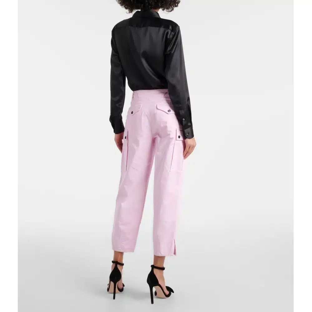 Tom Ford o1loc1c0526 PAW556 Stretch Cotton Twill Cargo Pant in Pink Size 27" / US 4 / IT 40 - 3 Thumbnail