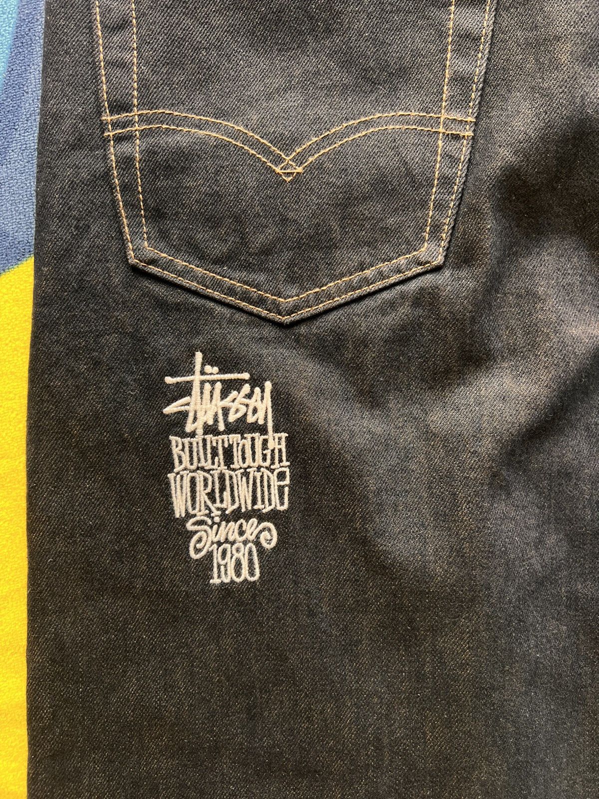 Levi's × Stussy Stüssy Levi’s Crispy Rinse 568 Stay Loose Jeans Black W32 L Size US 32 / EU 48 - 23 Thumbnail