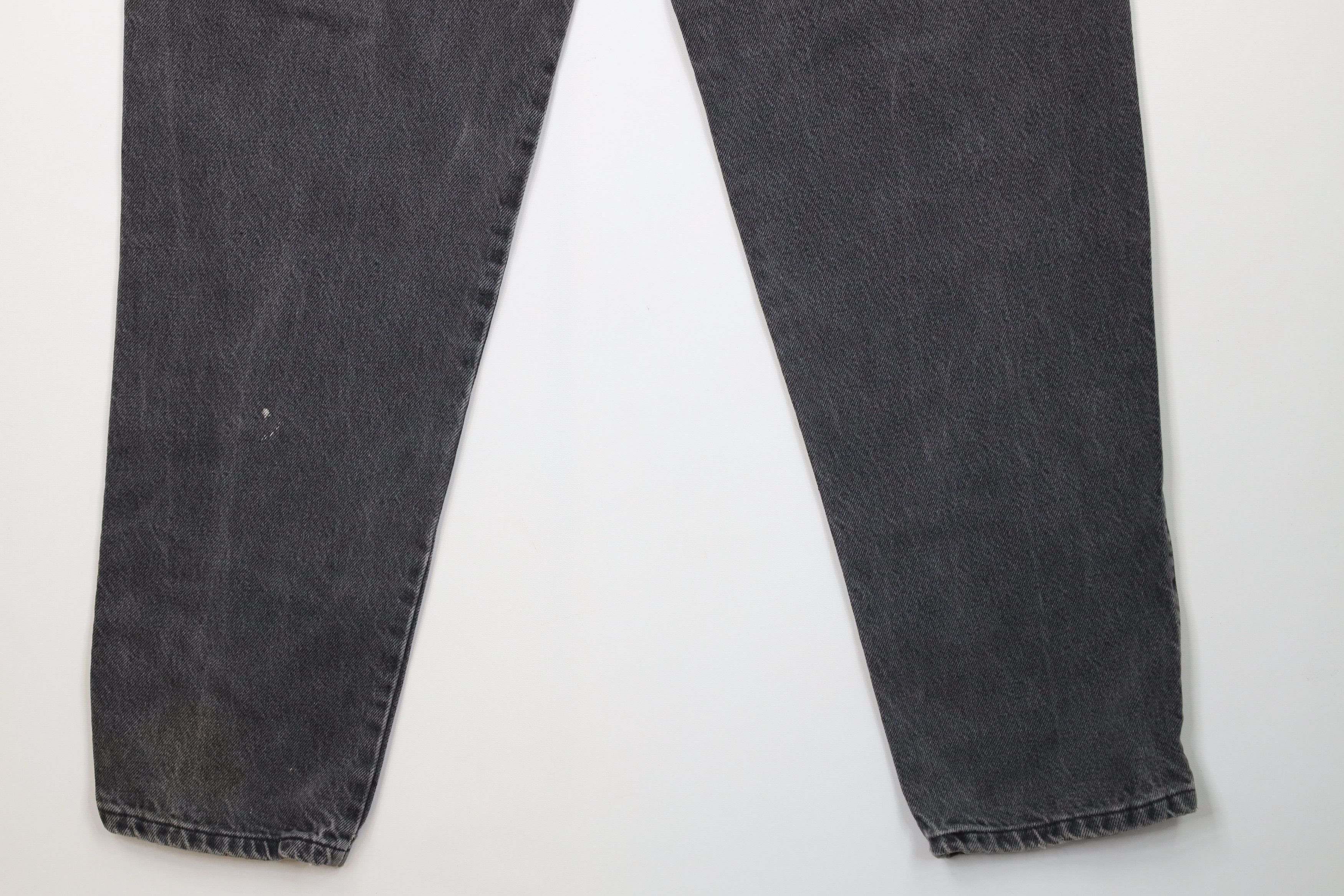 Vintage Vintage 90s IOU Relaxed Fit Tapered Leg Denim Jeans Black Size US 38 / EU 54 - 15 Thumbnail