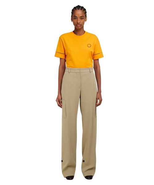Salvatore Ferragamo o1s1rm0526 Silk Blend Cargo Pant in Beige Size 28" / US 6 / IT 42 - 2 Thumbnail