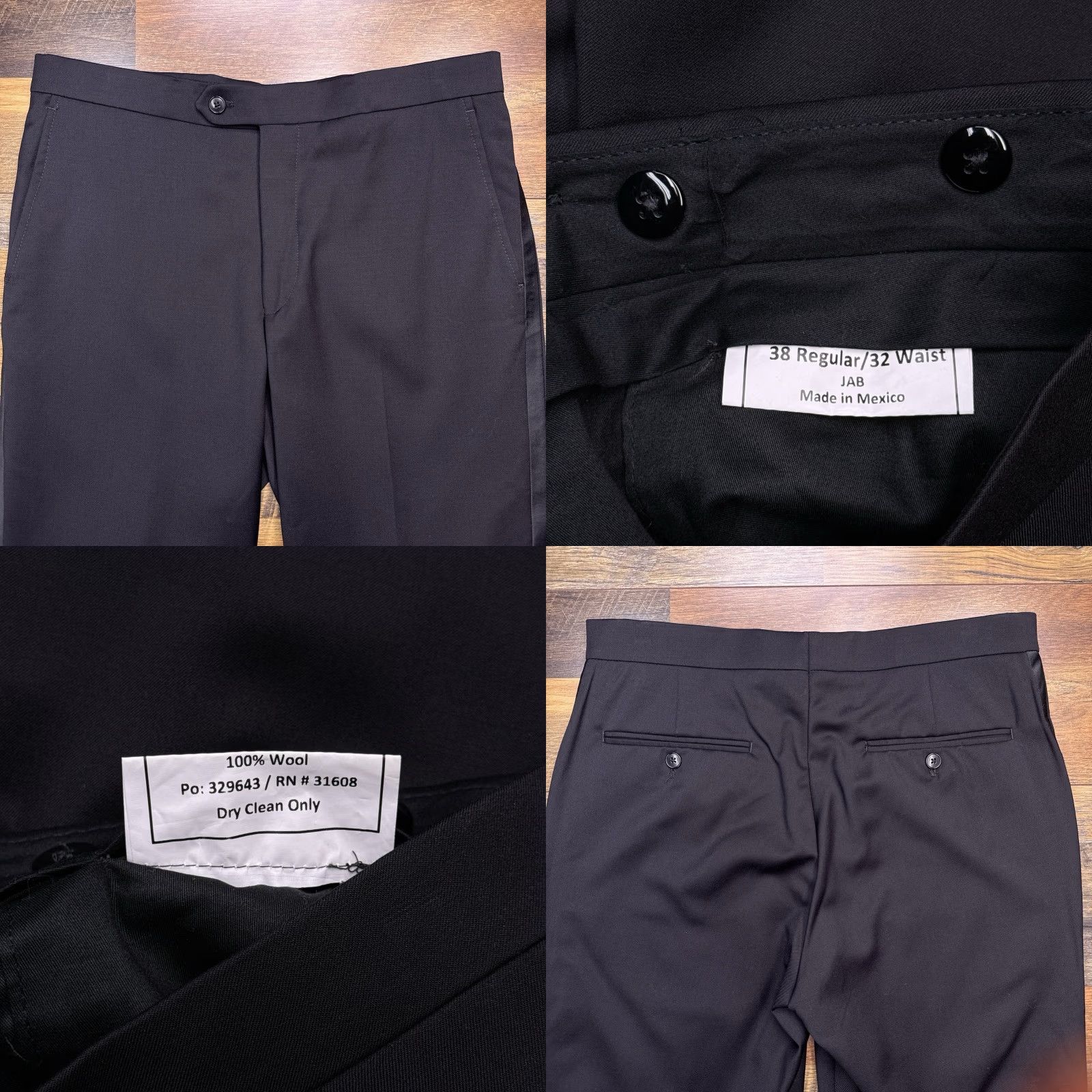 Jos. A. Bank Jos A Bank Traveler Tuxedo Suit 38 Regular Black 32 Waist Pants 2 Piece Formal Shirt? Size 38R - 10 Thumbnail