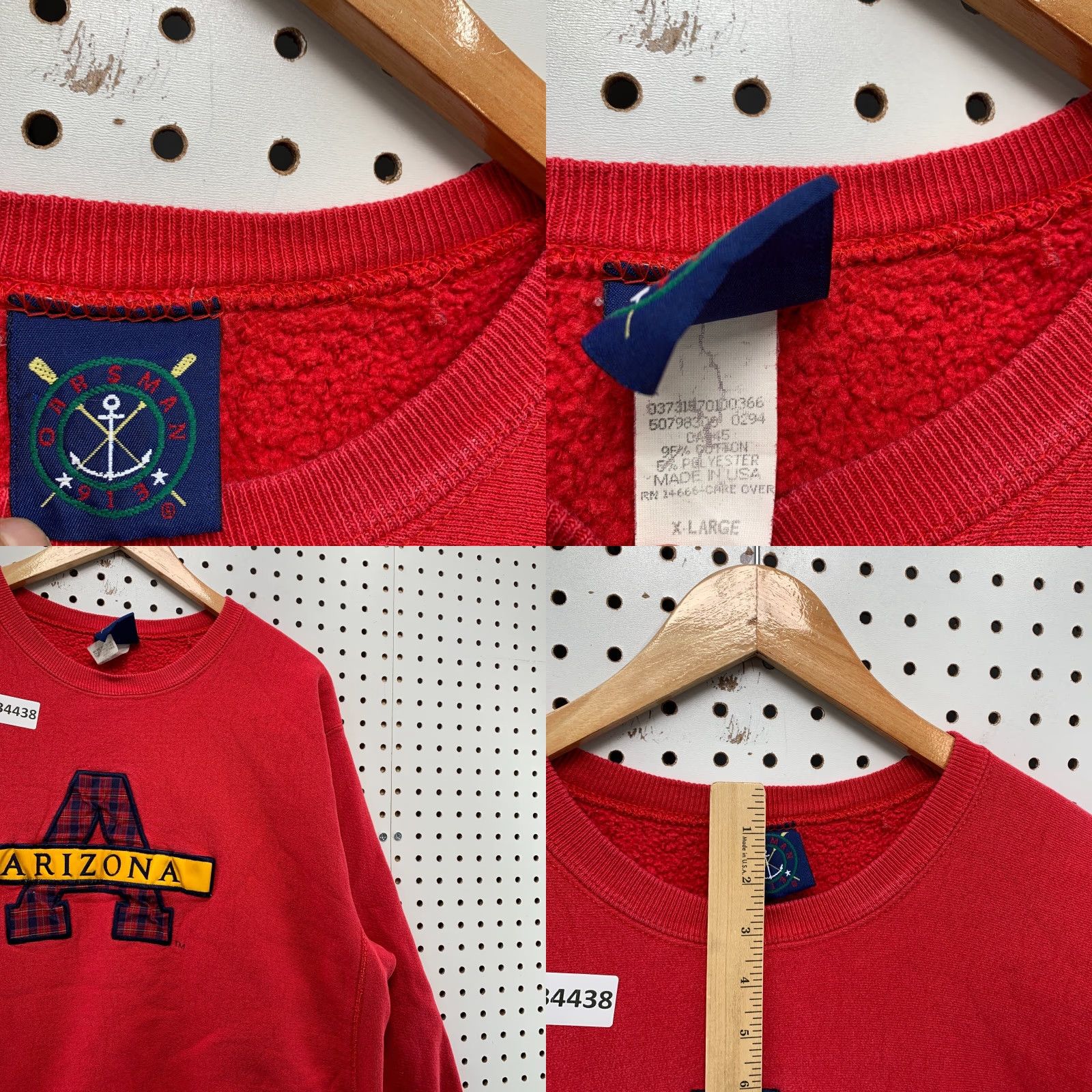 Vintage VINTAGE Oarsman Sweatshirt Mens XL Red Heavyweight Reversible USA Crew Neck 80s 90s Size US XL / EU 56 / 4 - 8 Thumbnail