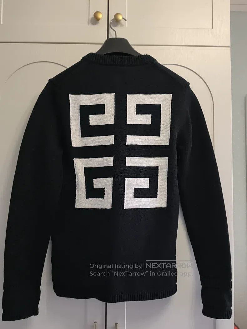Givenchy Givenchy Gingham Letter Printed Knit Sweater Size US S / EU 44-46 / 1 - 2 Thumbnail