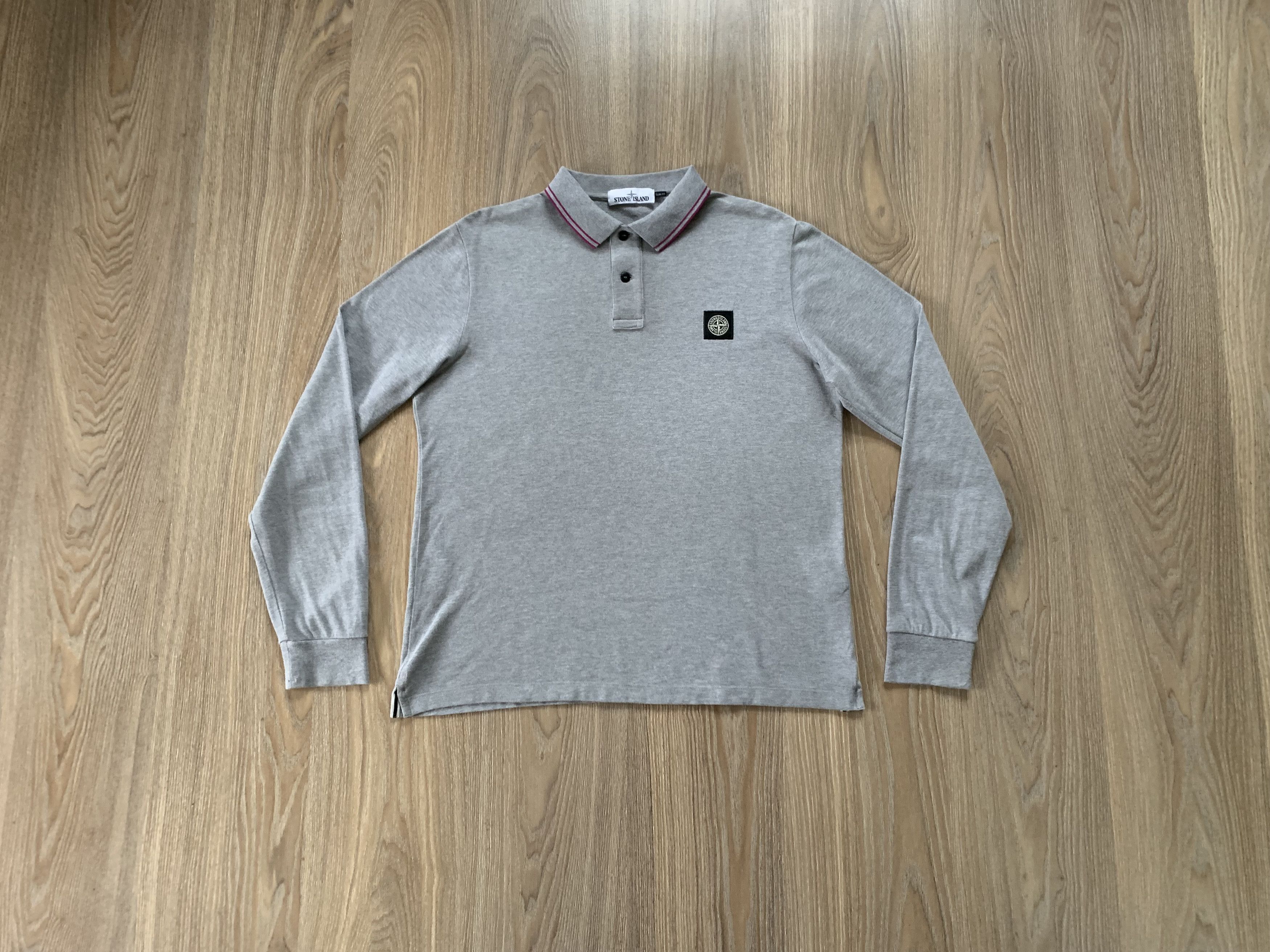 Stone Island × Vintage Stone Island Patch Program Vintage Long Sleeve Polo T Shirt Size US XL / EU 56 / 4 - 1 Thumbnail