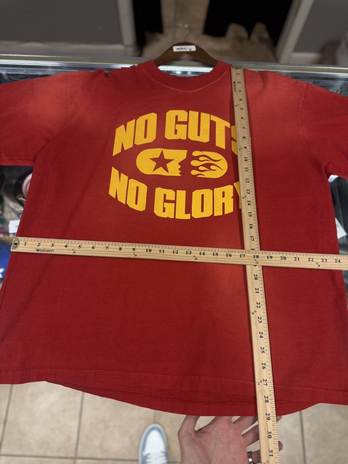 HELLSTAR Hellstar RED “NGNG” Tee Shirt 100% Authentic Size XL Size US XL / EU 56 / 4 - 5 Thumbnail