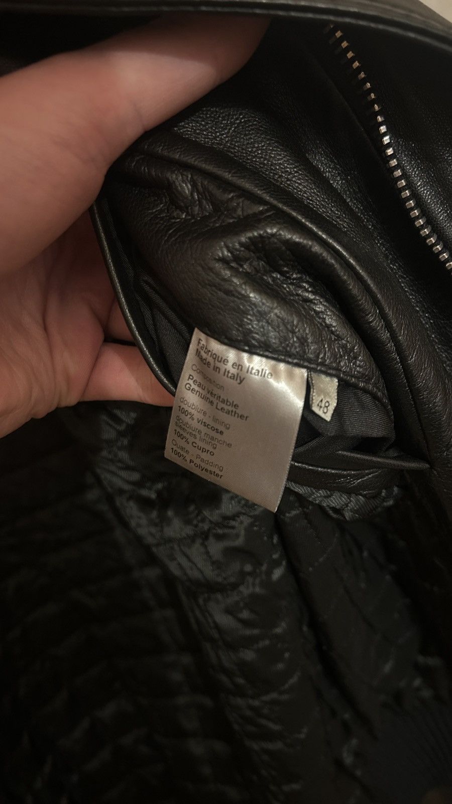 Dior AW07 ‘Navigate’ by Hedi Slimane Leather Cafe Racer Size US M / EU 48-50 / 2 - 7 Thumbnail