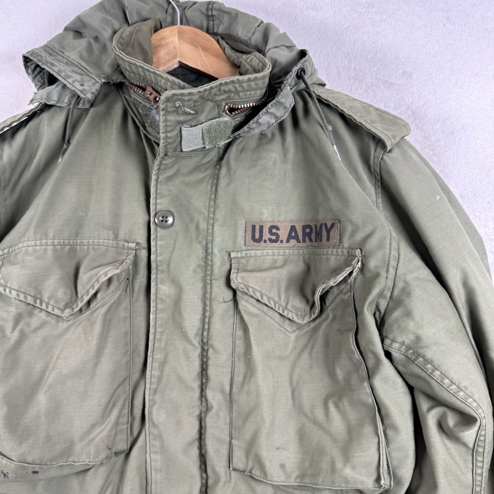 Vintage VINTAGE US Army M65 Jacket Quilted Liner Cold Weather Green M Mens 90s Grunge Size US M / EU 48-50 / 2 - 2 Thumbnail