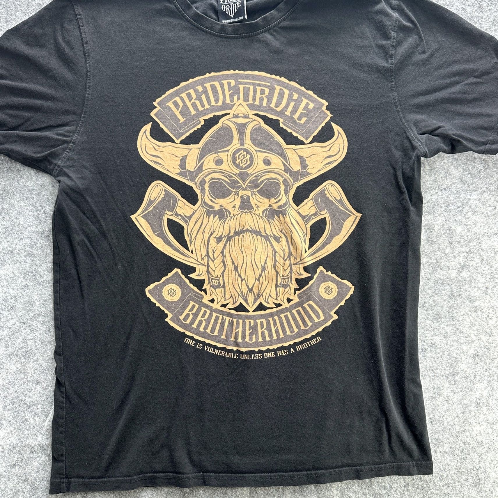 Vintage Pride Or Die Shirt Mens 2XL Black Viking Skull Graphic MMA Tee Size US XXL / EU 58 / 5 - 2 Thumbnail