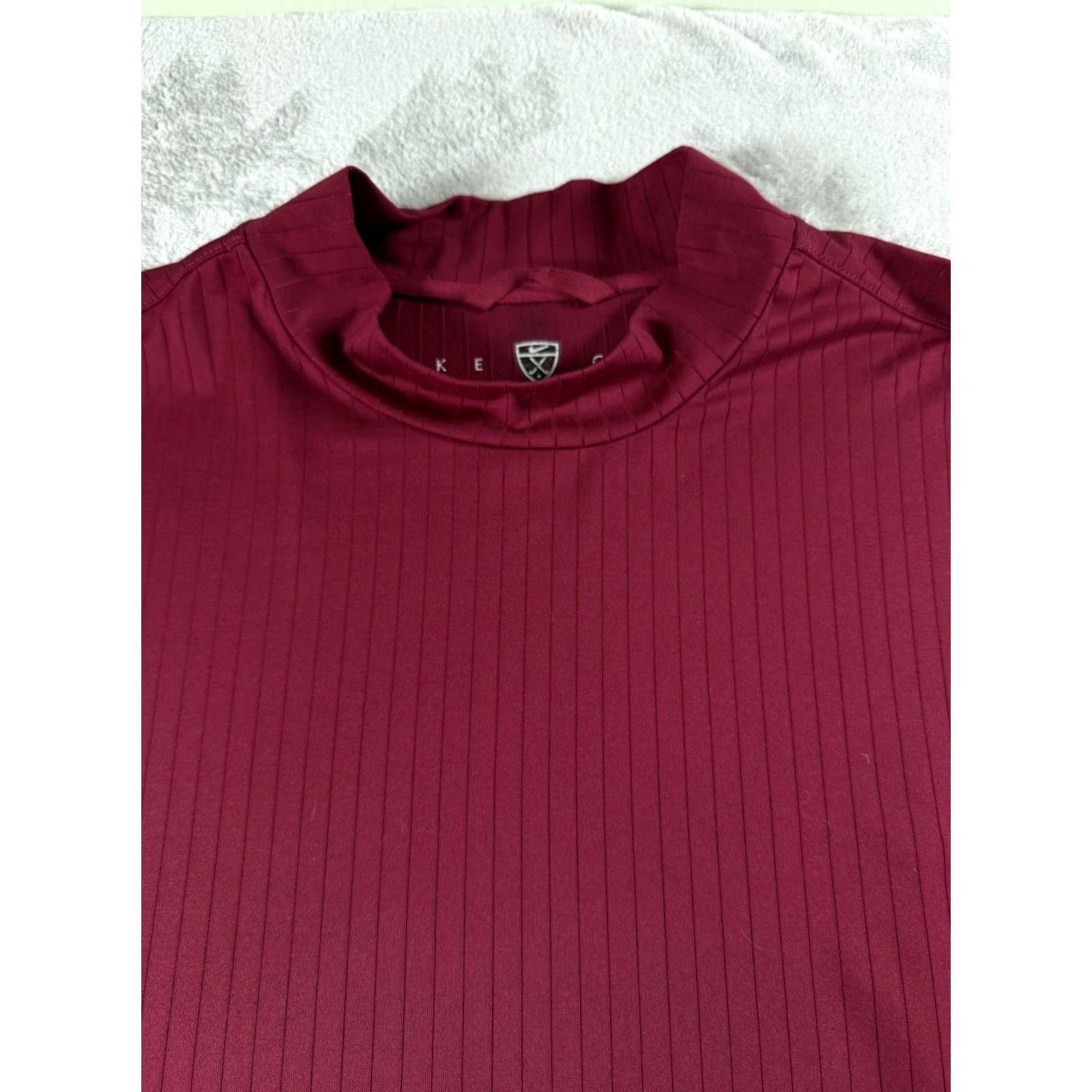 Nike Nike Golf Shirt Red XXL Long Sleeve Athletic Dri-FIT Mock Neck Mens Size US XXL / EU 58 / 5 - 6 Thumbnail