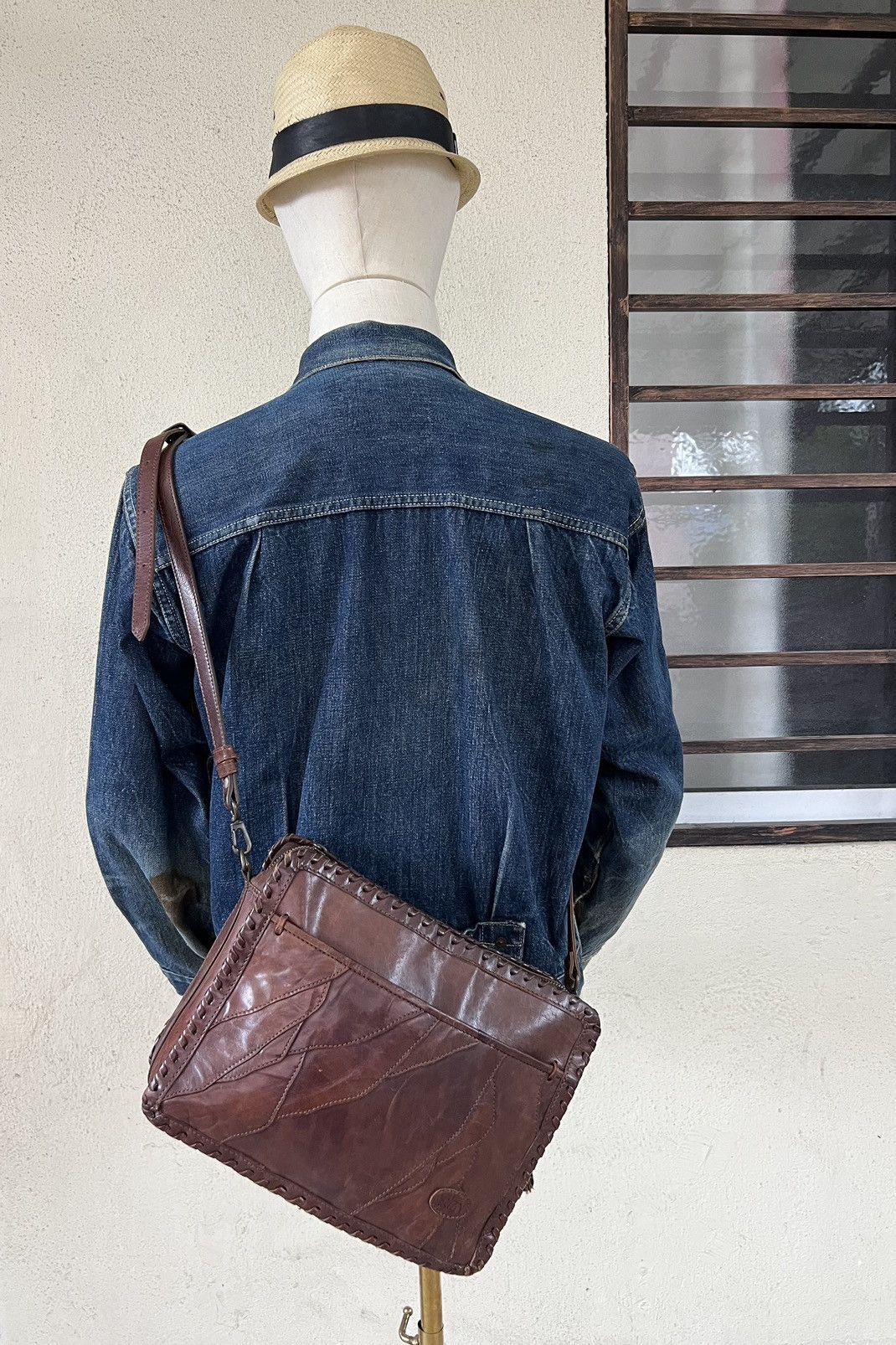 Porter Vintage Ibiza Japan Patchwork Leather Bag Size ONE SIZE - 3 Thumbnail