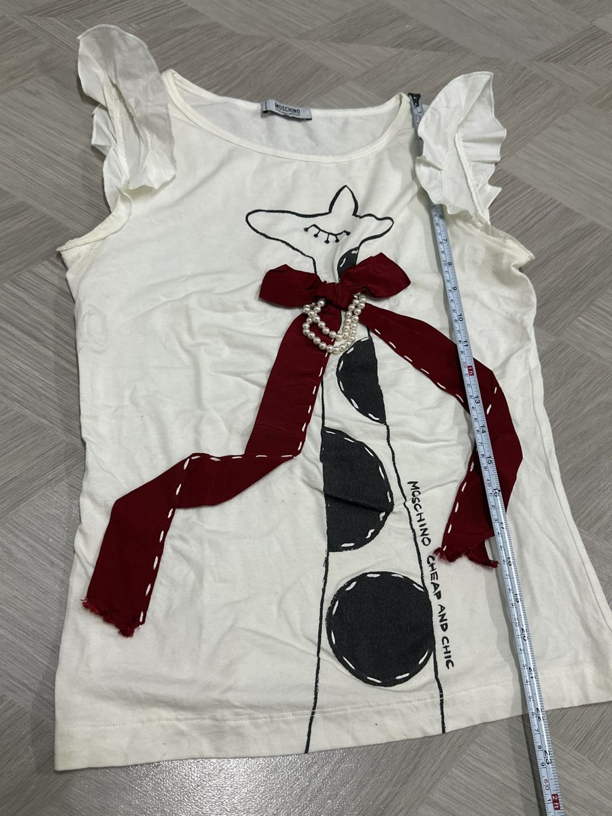 Moschino Moschino Cheap And Chic Ribbon Laces / Pearl Shirt Size S / US 4 / IT 40 - 3 Thumbnail