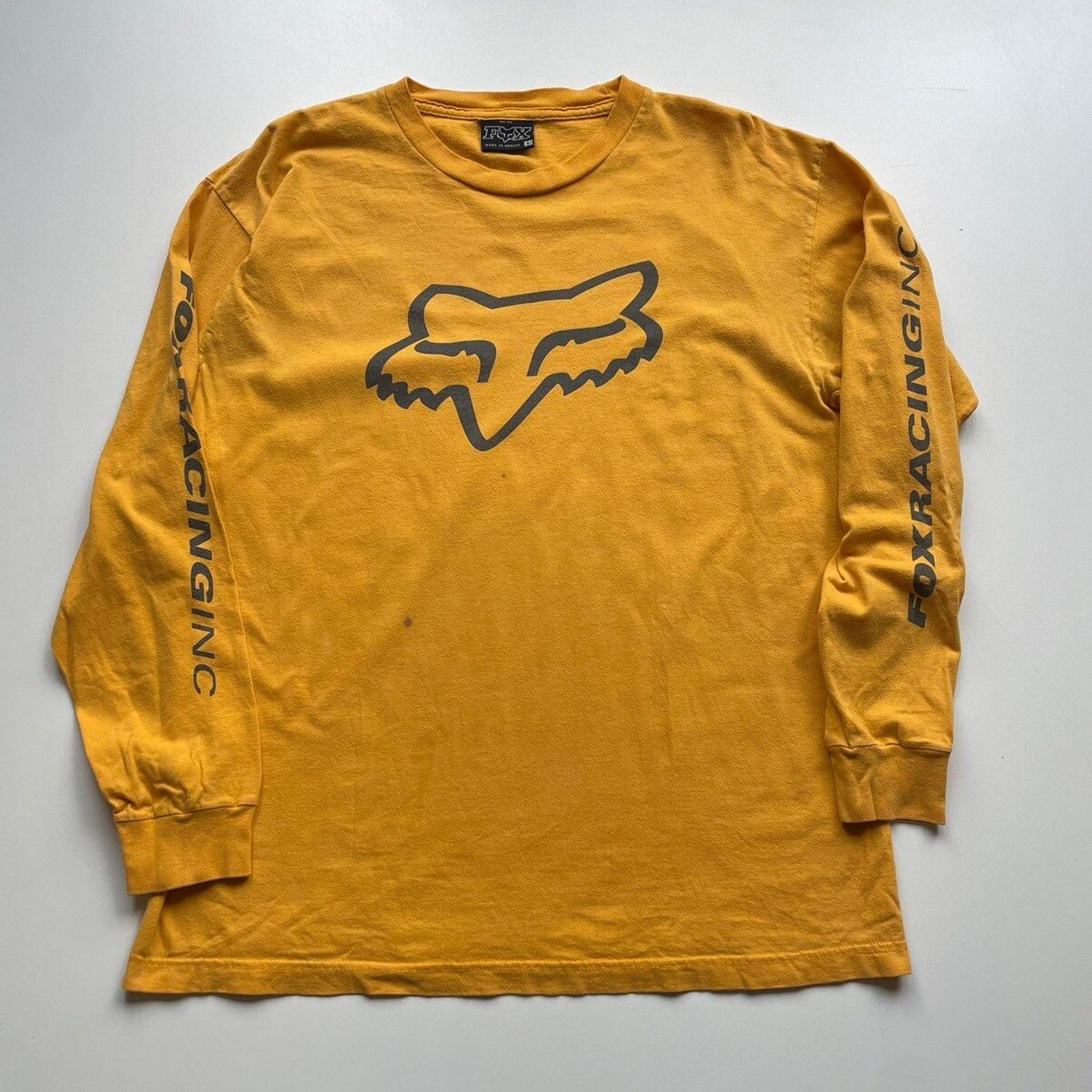 Vintage 2000s Fox Racing Graphic Long Sleeve T Shirt Large